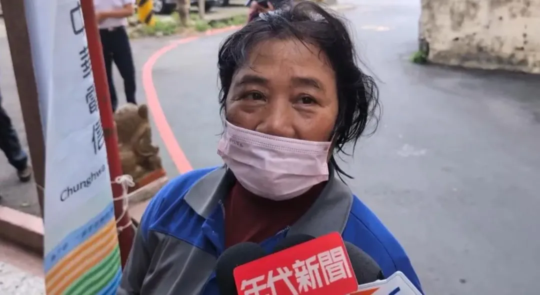 楊勇緯阿嬤接受媒體訪問。（圖／中天新聞）