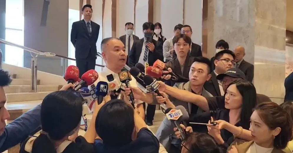 金門「0214漁船翻覆事件」陸方代表泉州市台港澳辦副主任李朝暉(攝自中天新聞)