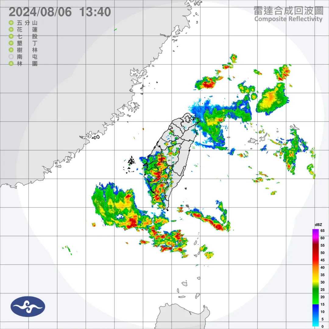 低壓帶逐漸往台灣靠近,天氣轉為不穩定(圖/氣象署提供)