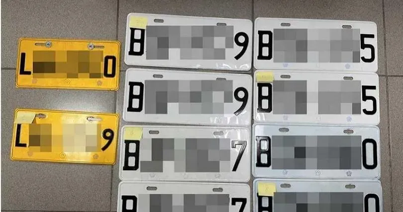 因林士傑槍殺案,警方展開全台範圍的偽造車牌掃蕩行動。(圖/翻攝畫面)