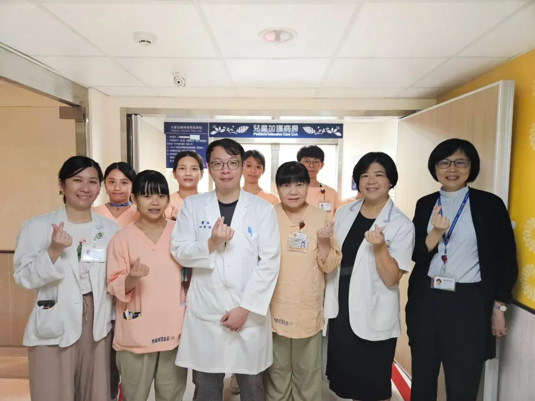 馬偕兒醫團隊在個案住院過程中給予全然的支持。(圖/台北馬偕醫院)