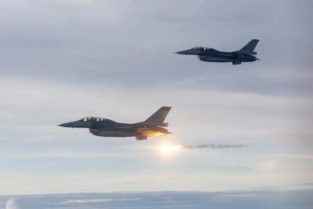 空軍伴飛畫面。(圖/體育署)