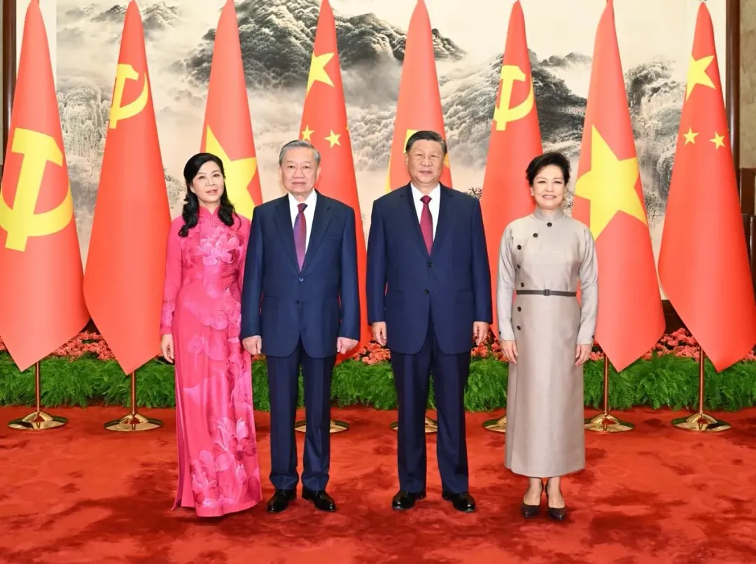 蘇林就任越共總書記出訪首站，就選擇大陸。（圖／翻攝X@Hua Chunying 华春莹）