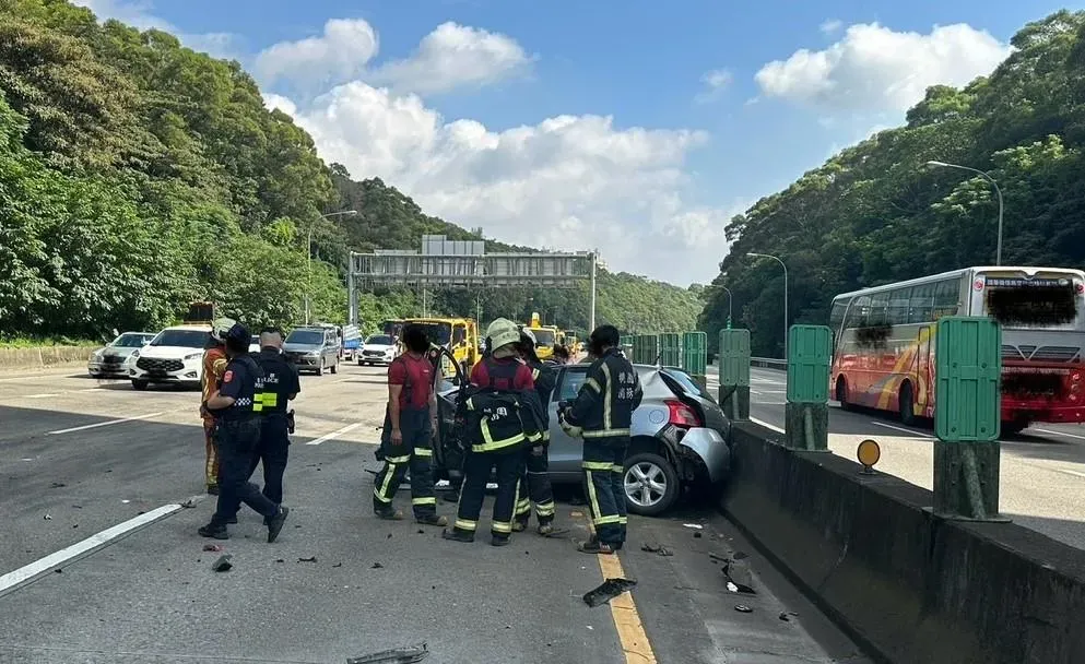 車禍現場。（圖／翻攝畫面）