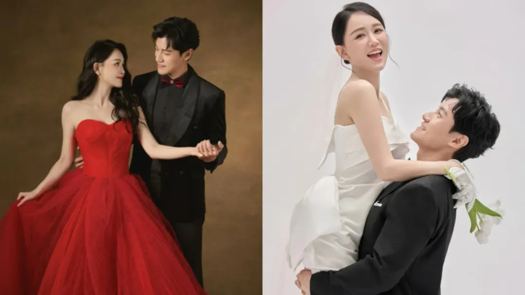 陳喬恩與馬來西亞富二代曾偉昌(Alan)結婚並將於蘭卡威補辦婚禮。(圖/翻攝自海馬體照相館微博)