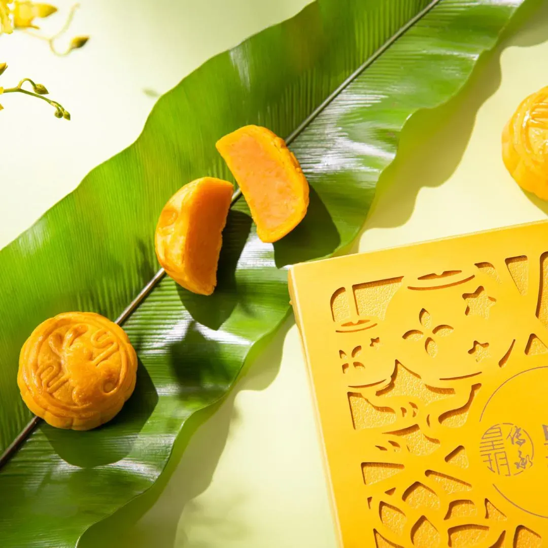 怕胖的朋友們，低糖奶黃月餅保有相同風味但糖分減少了。(圖/元立國際提供)