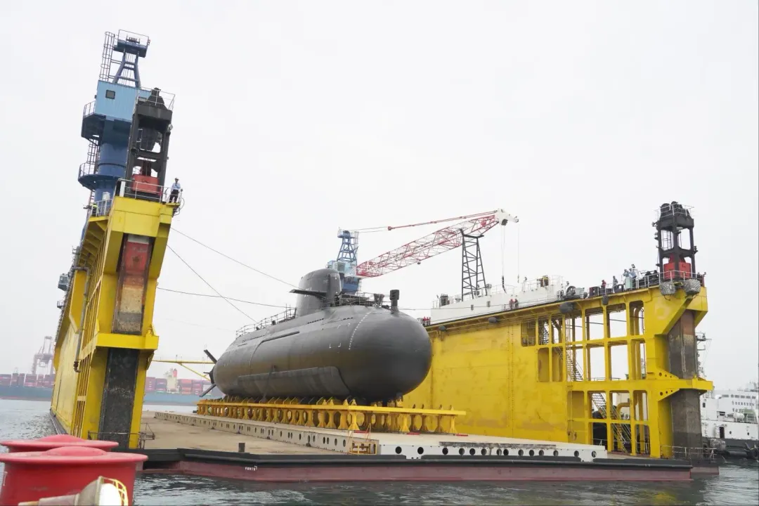 自製潛艦原型艦海鯤號。(圖/台船公司)