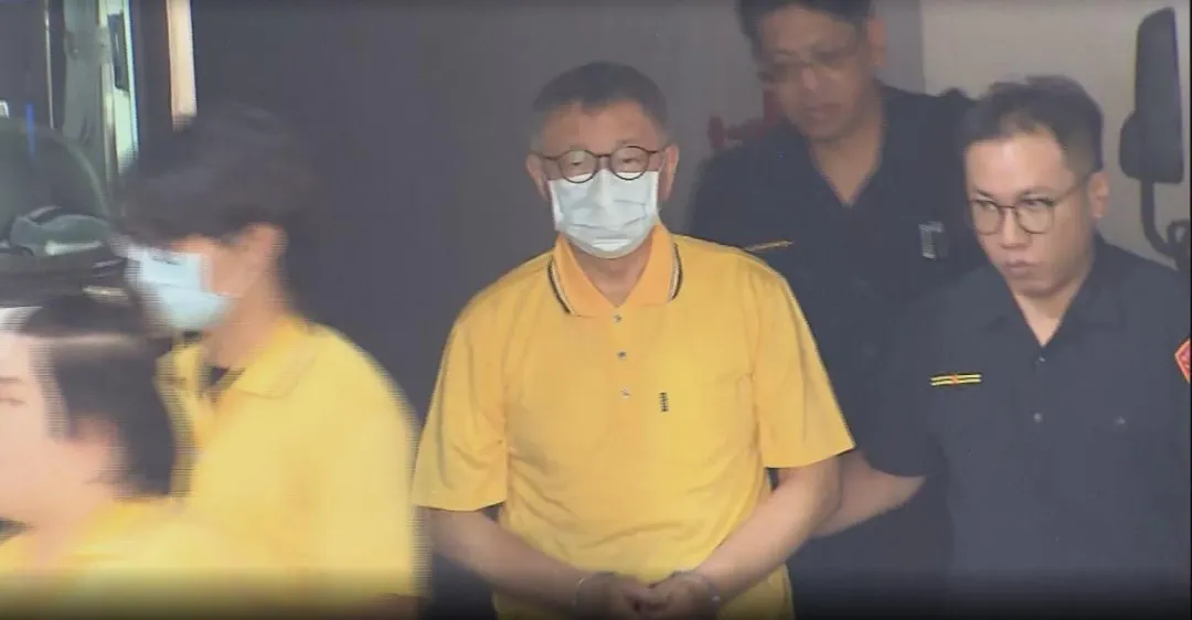 柯文哲羈押中。(圖/中天新聞)