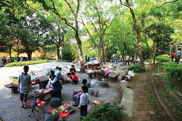桃園虎頭山公園免費烤肉區。(圖/桃園市風管處提供)