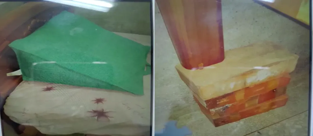 吳文傑分享，曾見一名患者睡覺時將床頭腳各壂高四個磚頭，枕頭也做成近30度避免胃食道逆流。（圖／員榮醫院提供）