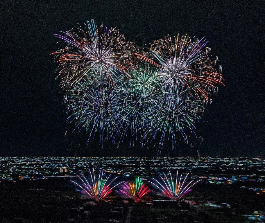 國慶焰火在晚間8點施放。(圖/雲林縣府提供)