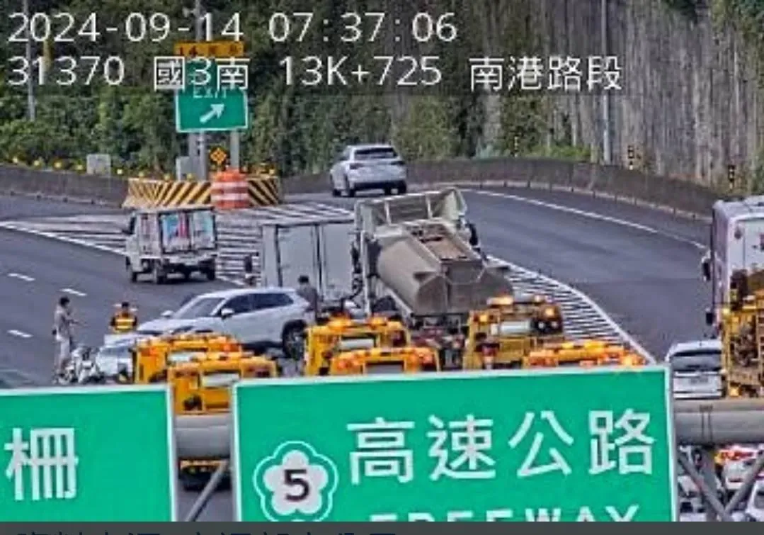 車禍現場。（圖／翻攝畫面）