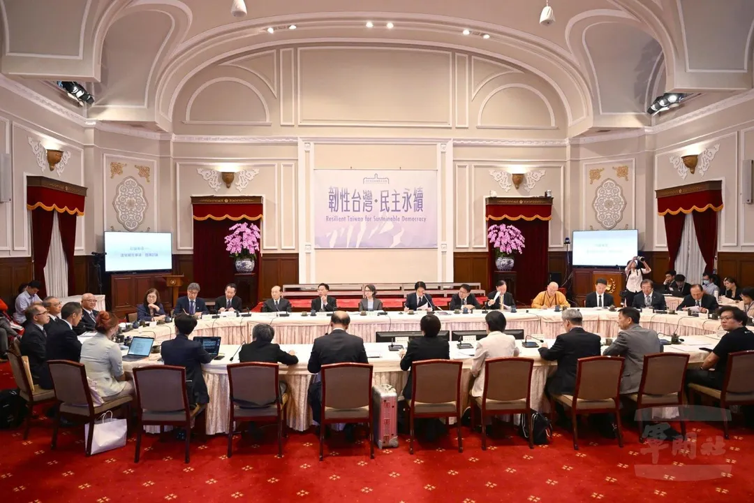 全社會防衛韌性委員會議。(資料照/總統府)
