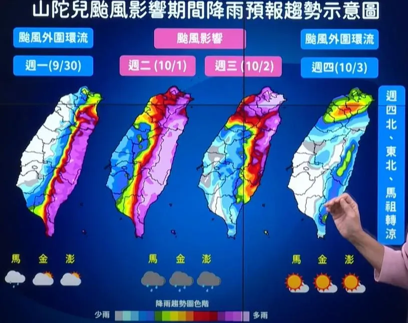 （圖／中央氣象署記者會－主播伍婉華播報）