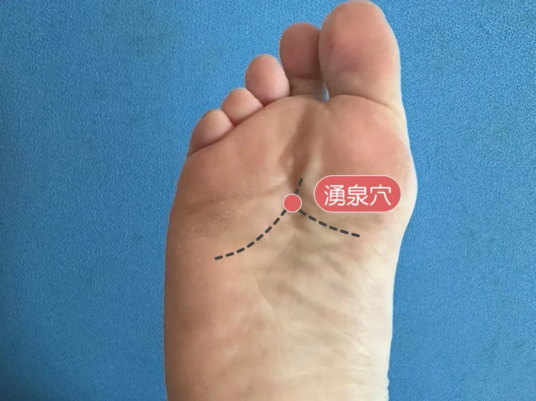 湧泉穴。