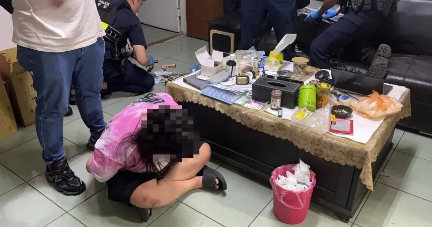 陳嘉瑩吸毒後撞死清水所長劉宗鑫,並於1日凌晨1時許在土城友人家落網。(圖/翻攝畫面)