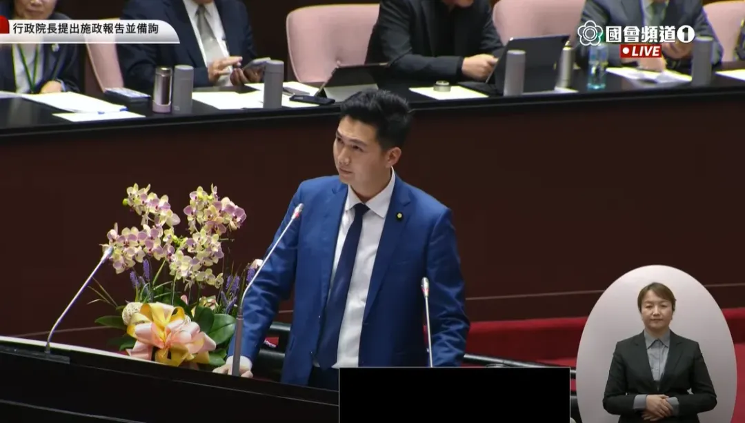 國民黨立委廖偉翔。(圖/擷取自國會頻道YT)