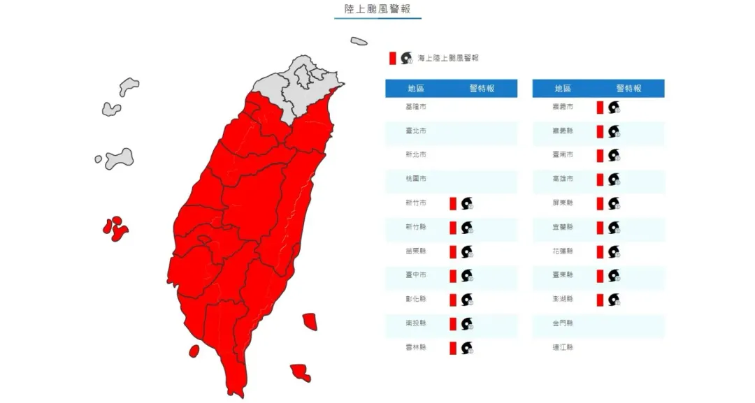 過去6小時颱風強度稍減弱。（圖／氣象署）