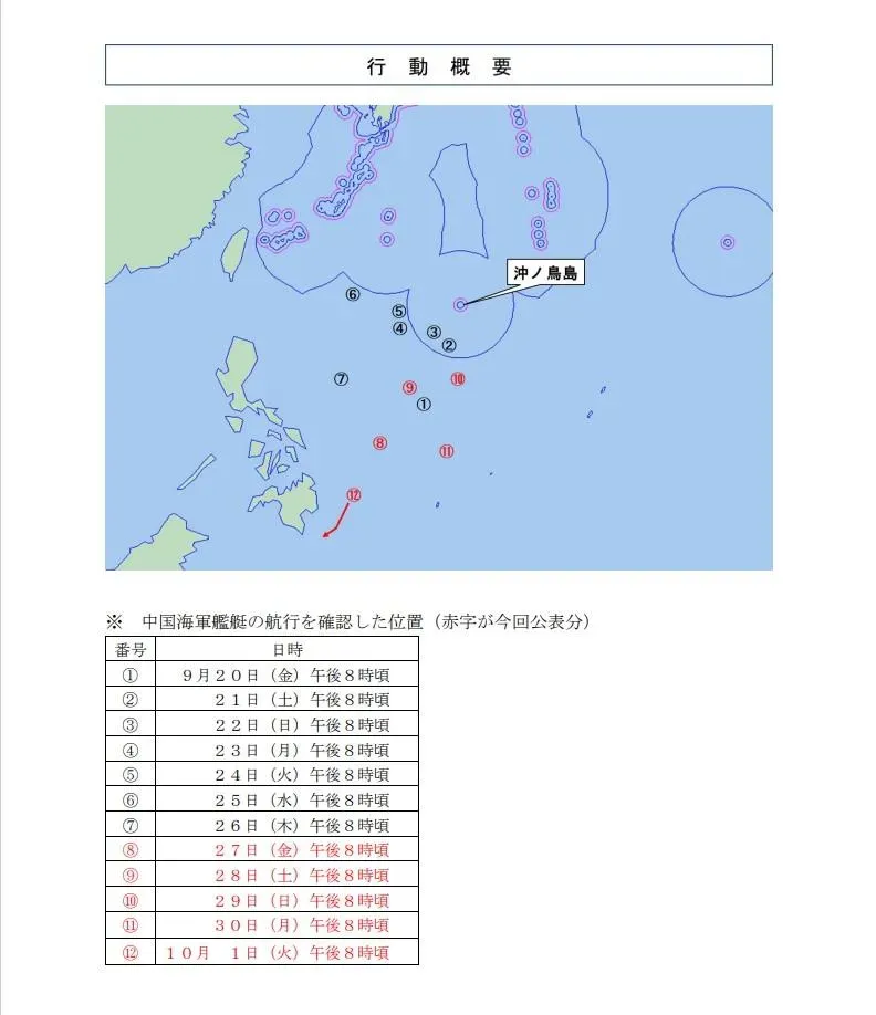 遼寧號航艦編隊動態。(圖/防衛省)