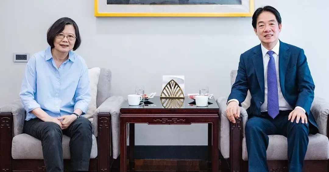 蔡英文造訪賴清德總統官邸。（圖／總統府提供）