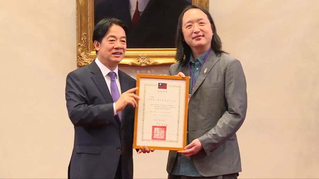 賴清德新聘唐鳳為無任所大使。（圖／總統府提供）