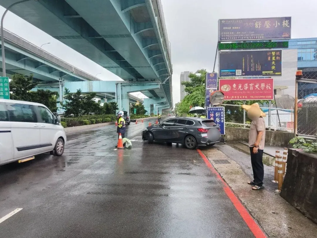 23歲馬來西亞籍輔大女學生騎車遭撞飛。(圖/翻攝畫面)