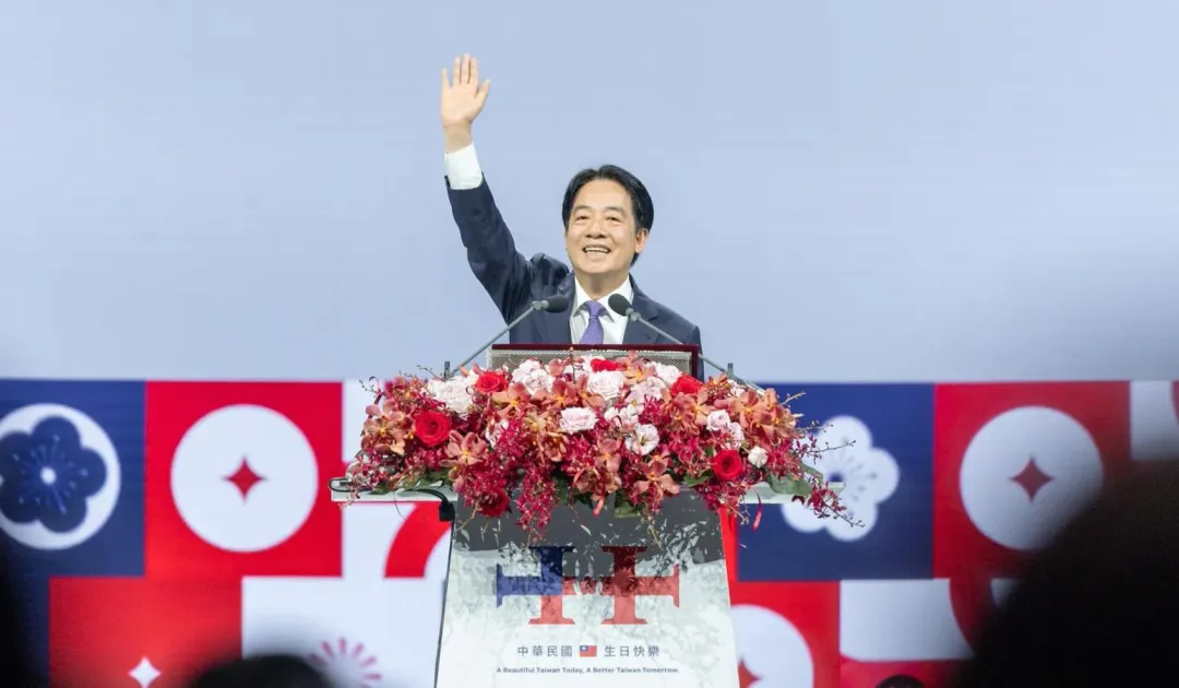 總統賴清德日前於國慶晚會致詞時拋出「祖國論」。(圖取自賴清德臉書)
