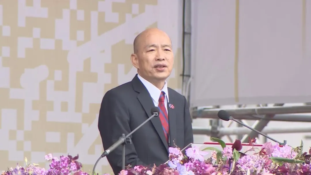 立法院長韓國瑜向世界宣告,中華民國是存在的(攝自中天新聞)