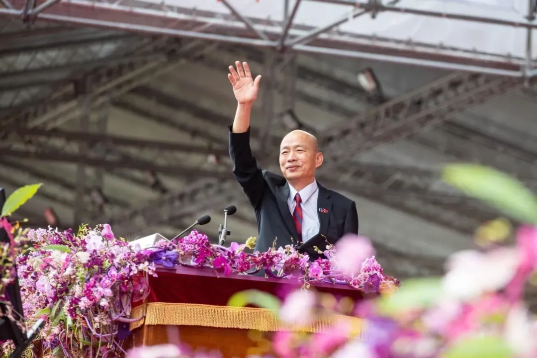 立法院長韓國瑜在雙十國慶大會致詞時講了不少金句。(圖/取自韓國瑜臉書)