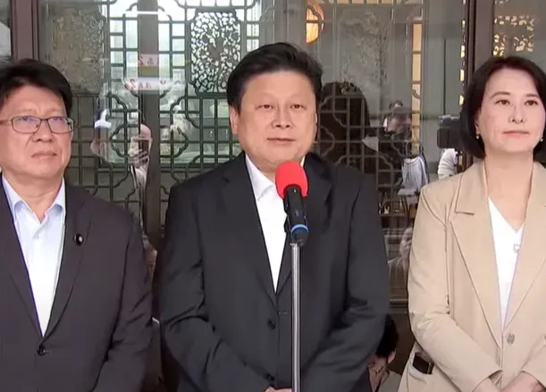 國民黨團三長出席和解飯。（圖／中天新聞）