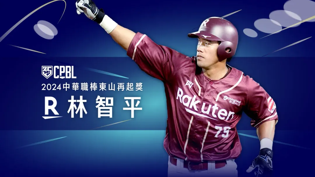 林智平今年被選為東山再起獎。(圖/中職提供)