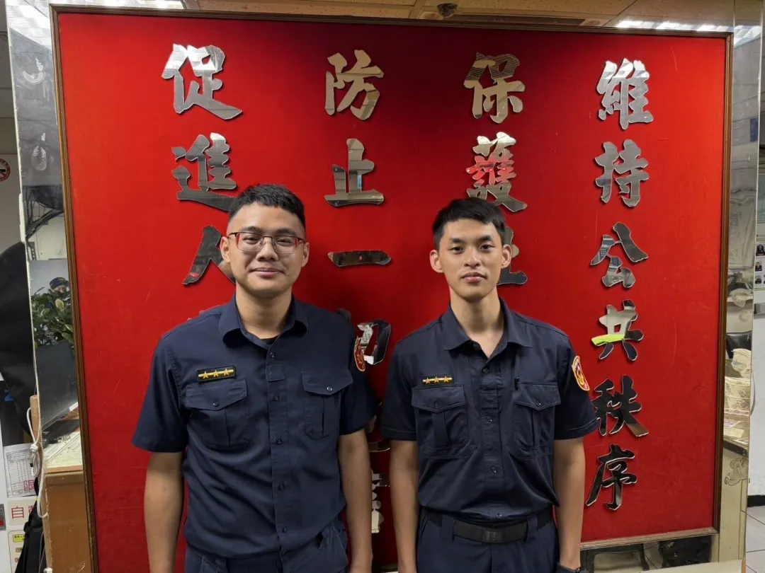 警員呂偉宏、王力寬。(圖/翻攝畫面)