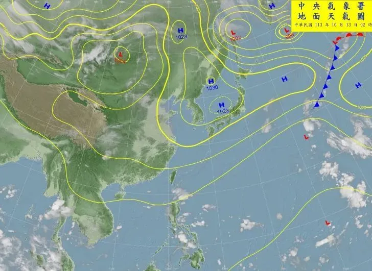 今天是「高壓迴流」的天氣型態。（圖／翻攝鄭明典臉書）