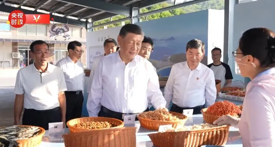 大陸國家主席習近平軍演結束後隨即赴福建考察。（圖／央視）