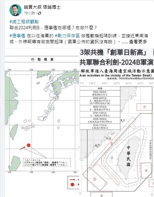 (圖/截自張誠臉書)