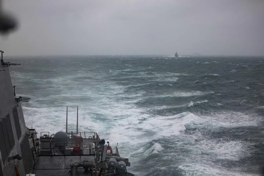 示意圖：台海情勢。（資料照／美海軍）