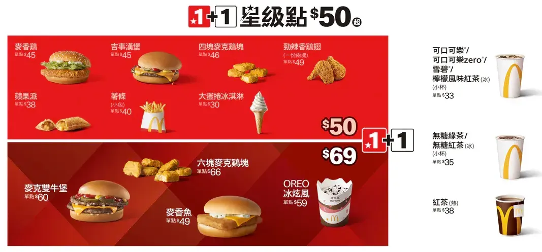 麥當勞星級點廣告。（圖／翻攝自Dcard）