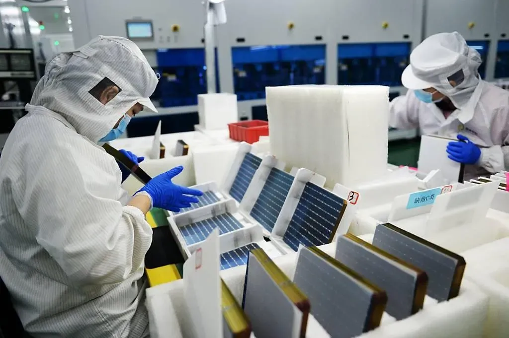 美考慮部分撤銷中國大陸晶體矽太陽能電池的反傾銷稅、反補貼稅。(圖/新華社)
