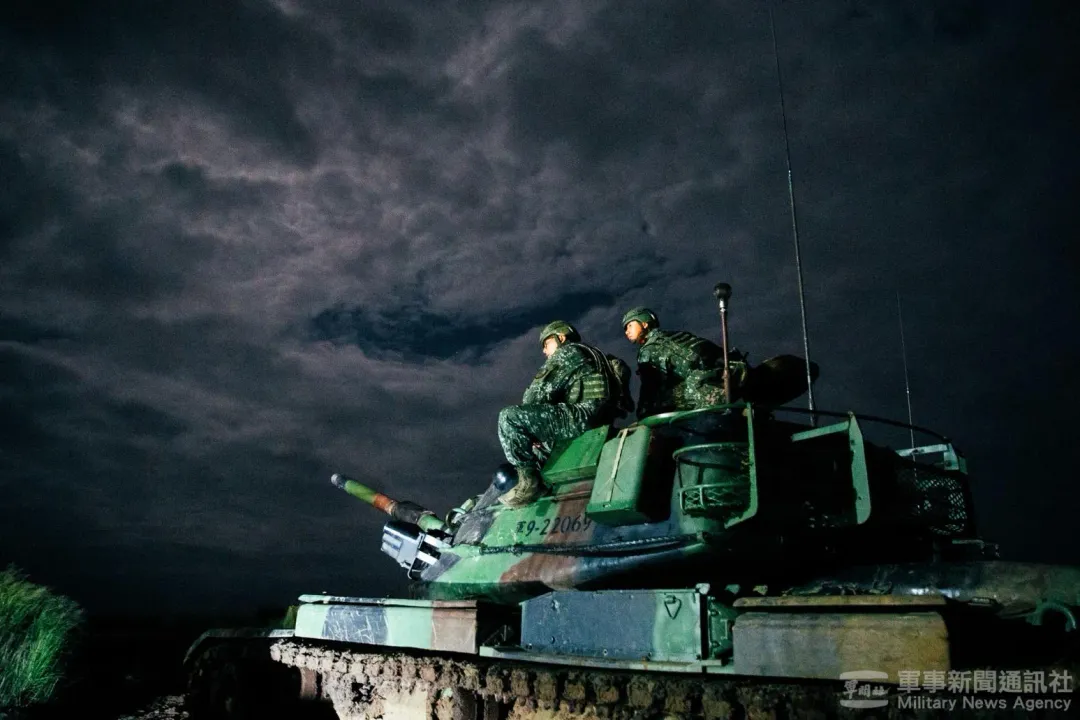 今年5月「鎮疆」操演的澎防部M60A3戰車。(圖/軍聞社)