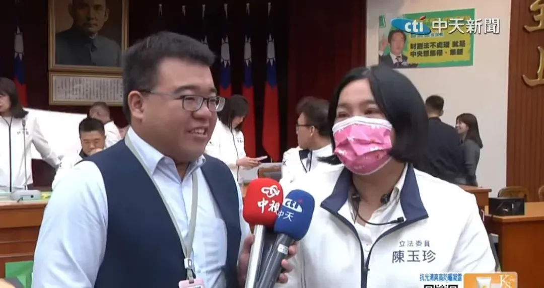 國民黨財政委員會召委陳玉珍受訪談及《財劃法》。（圖／中天新聞）