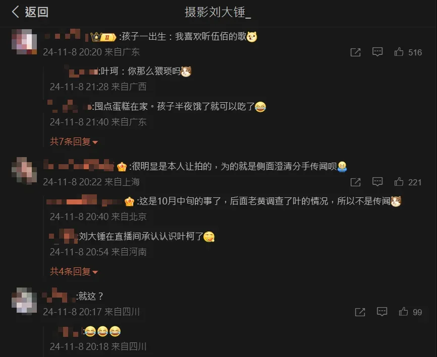 許多網友認為劉大錘的爆料背後可能有壓力影響。（圖／翻攝自微博@攝影劉大錘_）