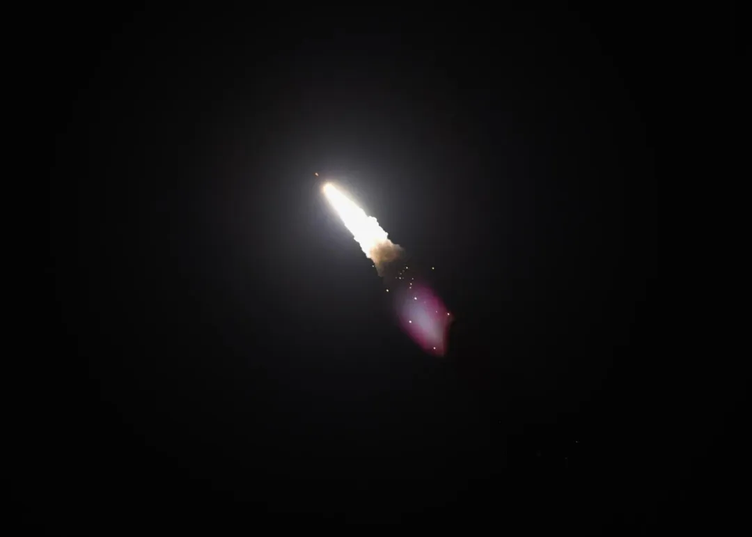 義勇兵三式洲際彈道飛彈發射升空。(圖/美國太空軍)