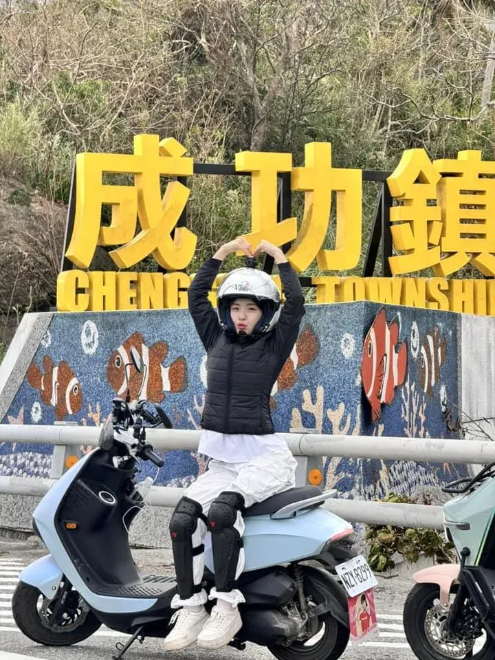 李多慧的環島之旅,7日已抵達台東。(圖/翻攝自李多慧臉書)