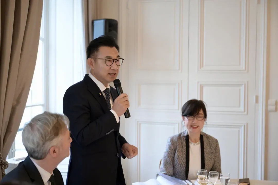 立法院副院長江啟臣率跨黨派立委團訪法，推動國會外交並增進台法友誼。(圖／立法院提供)