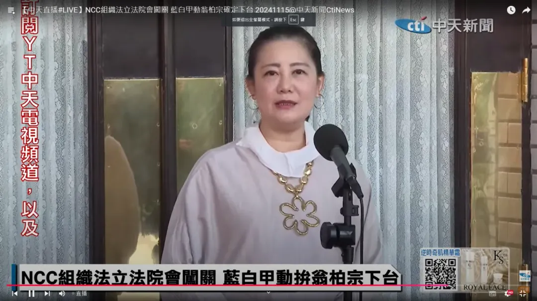 民進黨立委吳思瑤。(圖/中天新聞)