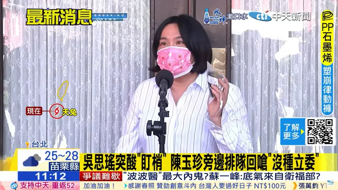 國民黨立委陳玉珍。(圖/中天新聞)