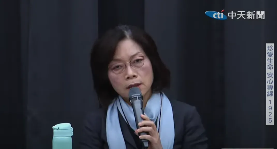 勞動部長何佩珊。(圖/中天新聞)