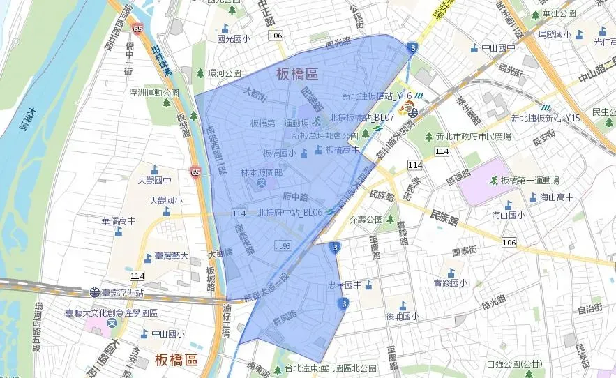 停水區域。(圖/台水官網)
