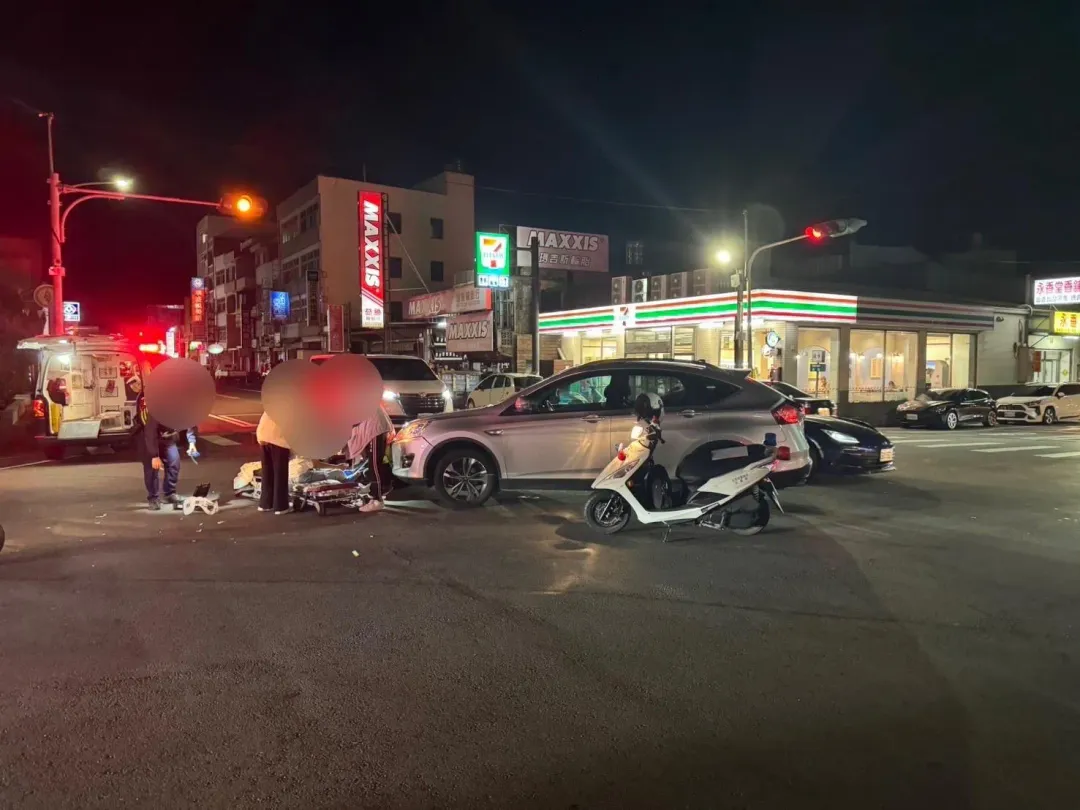 車禍現場。(圖/翻攝畫面)