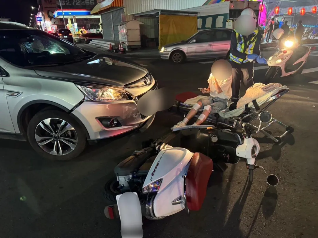 車禍現場。(圖/翻攝畫面)